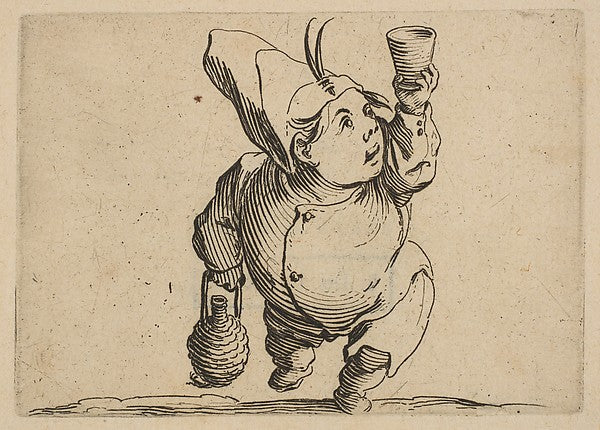 Le Beveur vu de Face   from Varie Figure Gobbi  suite appelée ,  Poster Print