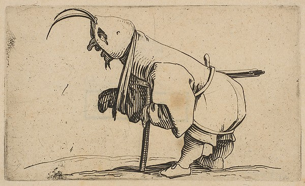 L'Estropié au Capuchon   from Varie Figure Gobbi  suite appelé,  Poster Print