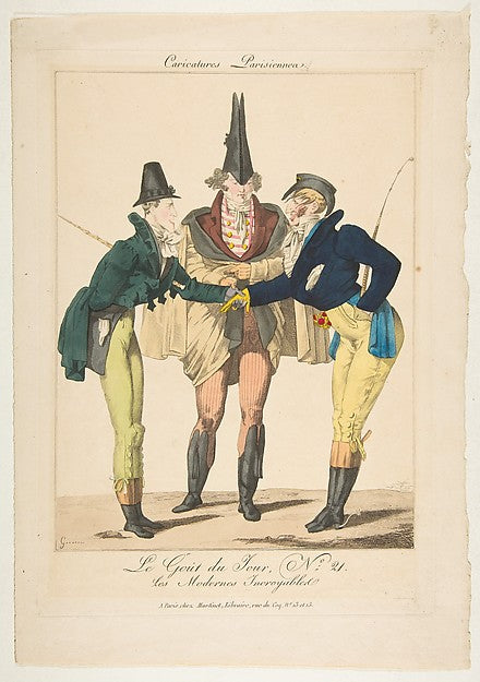 Le Goût du Jour  No. 21: Les Modernes Incroyables  from Carica,  Poster Print