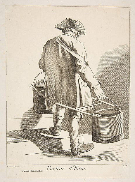 Water Carrier 1742-Anne Claude Philippe de Tubières, comte de ,16x12"(A3)Poster