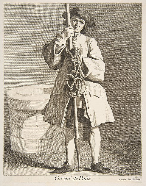 Well Cleaner 1746-Anne Claude Philippe de Tubières, comte de C,16x12"(A3)Poster