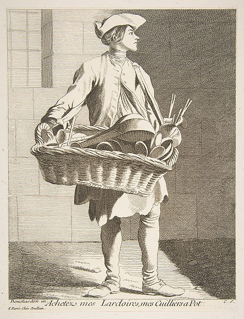 Cookware Peddler 1746-Anne Claude Philippe de Tubières, comte ,  Poster Print Wall Art