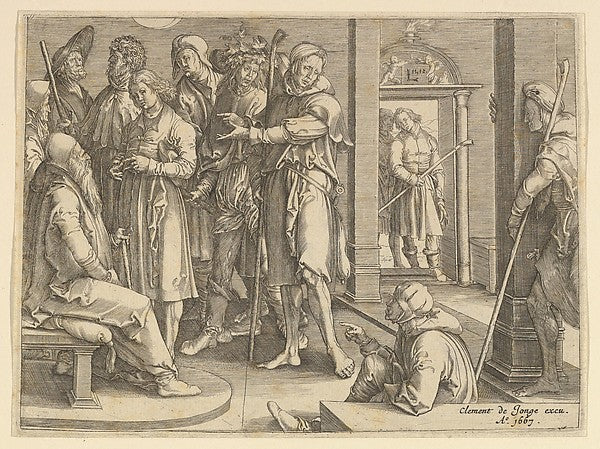 Joseph Telling His Dreams to Jacob  1640–70-After Lucas van Le,  Poster Print Wall Art