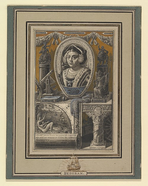 Christopher Columbus n.d.-Jean-Baptiste Dedéban,  Poster Print Wall Art