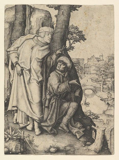 Susanna and the Two Elders c1508-Lucas van Leyden,  Poster Print Wall Art