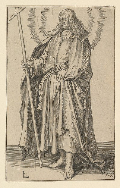 St. Philip  right side  n.d.-After Lucas van Leyden,  Poster Print Wall Art