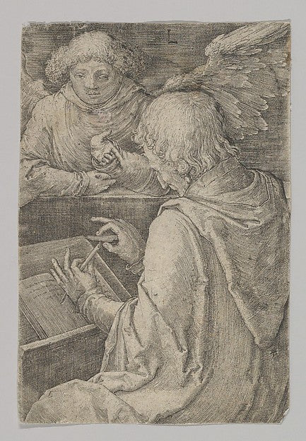 St. Matthew  from the series The Four Evangelists 1518-Lucas v,  Poster Print Wall Art