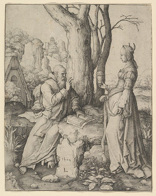 The Temptation of St. Anthony 1509-Lucas van Leyden,  Poster Print Wall Art