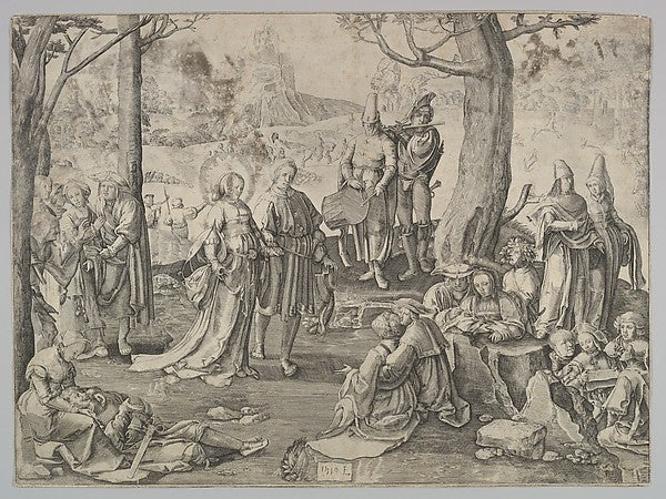 The Dance of St. Mary Magdalene  n.d.-After Lucas van Leyden,  Poster Print Wall Art