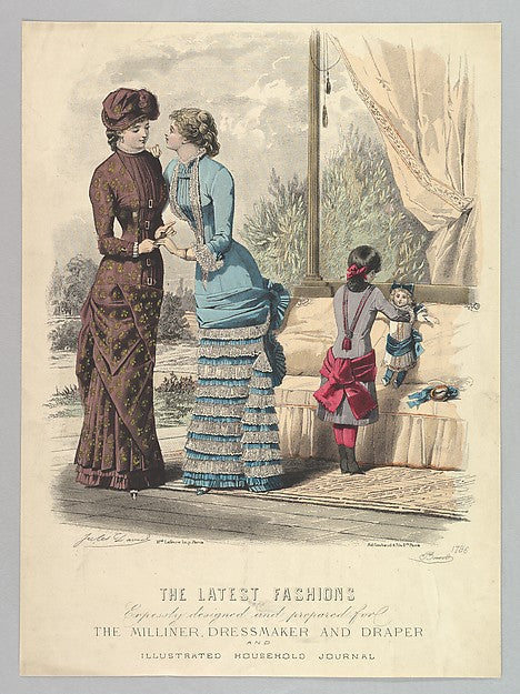 The Latest Fashions Expressly Designed and Prepared for the Mi,  Poster Print Wall Art