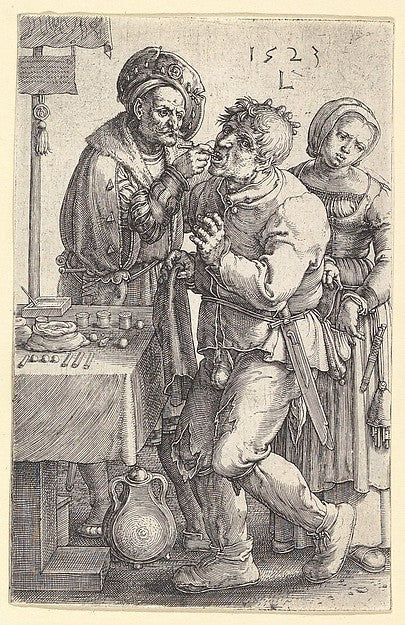 The Dentist 1523-Lucas van Leyden,  Poster Print Wall Art