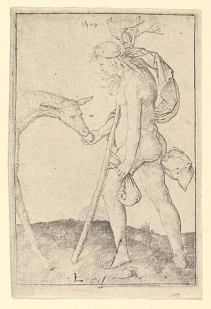 Woman with the Hind 1509-Lucas van Leyden,16x12"(A3)Poster