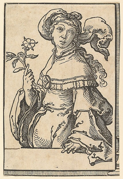 Erythrean Sibyl  from the series of Sibyls c1530-Lucas van Ley,  Poster Print Wall Art