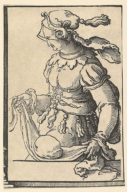 Cumean Sibyl  from the series of Sibyls c1530-Lucas van Leyden,  Poster Print Wall Art
