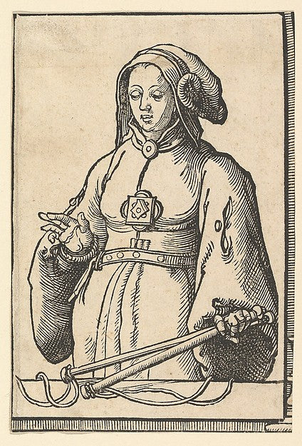 Agrippine Sibyl  from the series of Sibyls c1530-Lucas van Ley,  Poster Print Wall Art