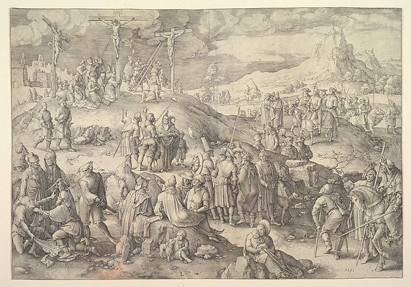 Calvary  1517-Lucas van Leyden,  Poster Print Wall Art