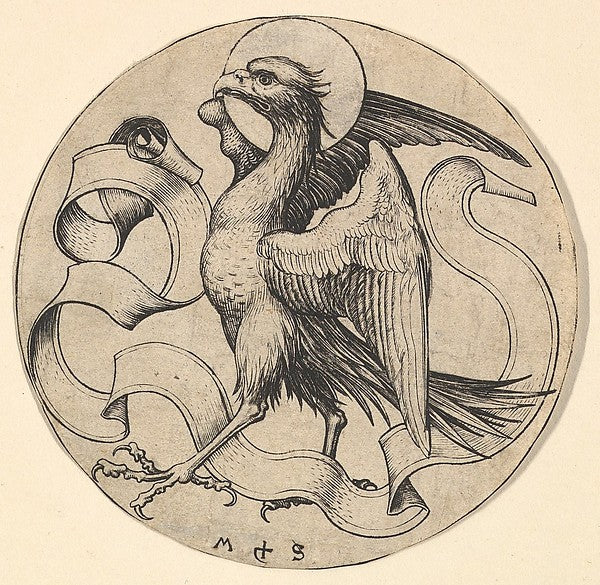The Eagle of Saint John 15th cent-Martin Schongauer,  Poster Print Wall Art