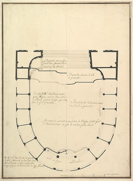 Ground Plan c1750-Workshop of Giuseppe Galli Bibiena,  Poster Print Wall Art