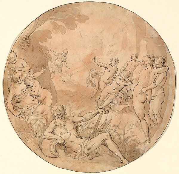 Diana Surprised at her Bath after 1610-Hans Rottenhammer, I ,  Poster Print Wall Art