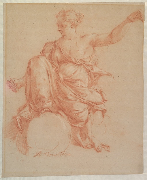 Study for an Allegory late 17th–early 18th cent-Augustin Terwe,  Poster Print