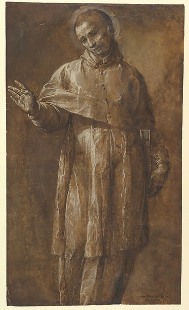 Saint Charles Borromeo 1575–1662-Giovanni Battista Crespi   ne,16x12"(A3) Poster