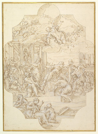 The Martyrdom of Saint Anastasia 1721-Michelangelo Cerruti ,16x12"(A3) Poster