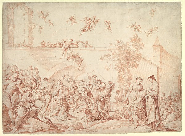 The Massacre of the Innocents 1665–1747-Giuseppe Maria Crespi,16x12"(A3) Poster