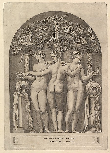 Speculum Romanae Magnificentiae -  The Three Graces c1515–27-Mar,  Poster Print Wall Art