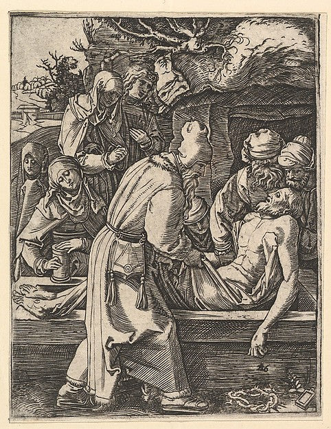 The Entombment c1500–1534-Marcantonio Raimondi  c1480–before 1,  Poster Print