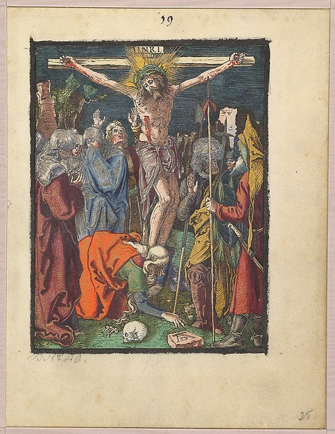Crucifixion  from the Small Woodcut Passion n.d.-Albrecht Düre, Poster Print