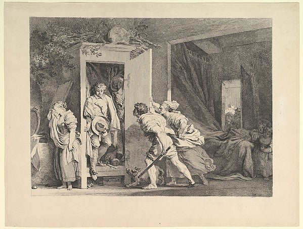 The Armoire 1778-Jean Honoré Fragonard,  Poster Print Wall Art