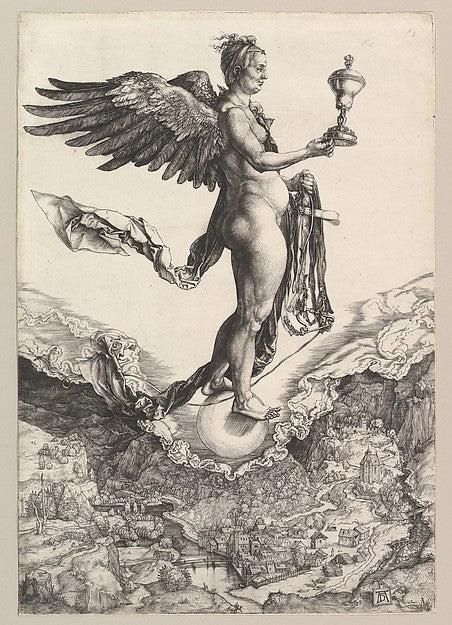 Nemesis  1501–2-Albrecht Dürer,  Poster Print Wall Art
