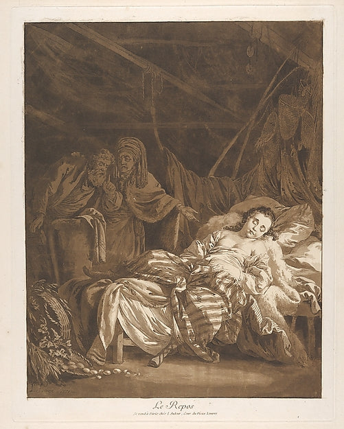 The Rest  1771-Jean-Baptiste Le Prince ,  Poster Print