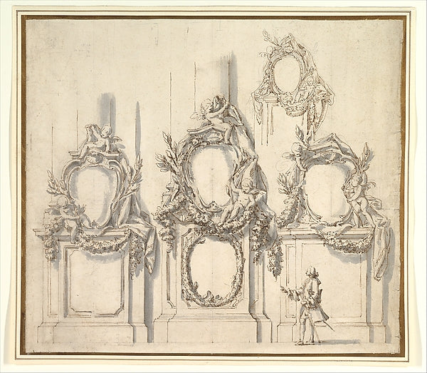 Design for Festival Decorations on the Bases of Piers 1702–86,  Poster Print