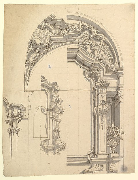 Design for an Altar. 1700–1780-Anonymous,Italian,Piedmontese,  Poster Print Wall Art
