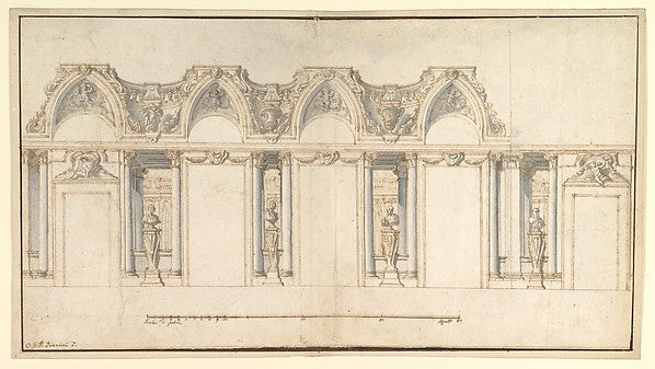 Design for the Decoration of a Palace Interior 1691–1765-Giova,  Poster Print