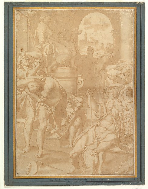 The Plague of Flies  1540–1609-Workshop of Federico Zuccaro ,  Poster Print Wall Art