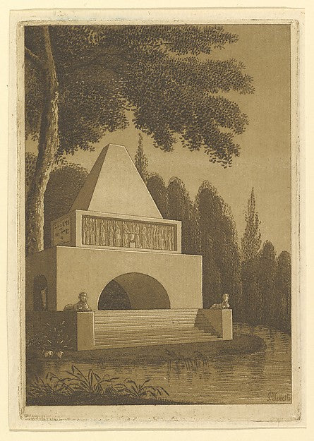 Temple Monument in a Park on a Lake-Peter Speeth ,  Poster Print