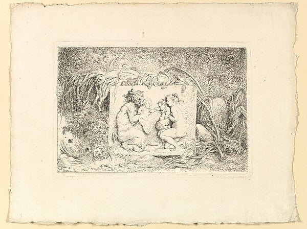 The Satyr's Family 1763-Jean Honoré Fragonard,16x12"(A3) Poster