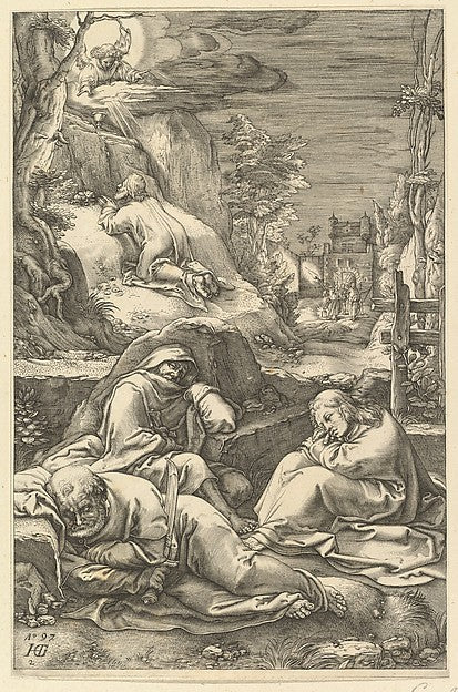 The Agony in the Garden  from The Passion of Christ c1598–1617,  Poster Print