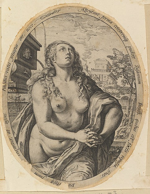 Susanna 1583-Hendrick Goltzius ,  Poster Print
