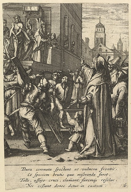 Ecce Homo  from The Passion of Christ mid 17th cent-Nicolas Co,  Poster Print
