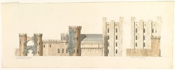 North Aspects of Lea Castle and West Aspect of Wolverly  Cookl, Poster Print