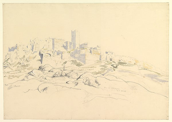 The Acropolis from the Areopagus  Athens April 24, 1846-Thomas,  Poster Print Wall Art