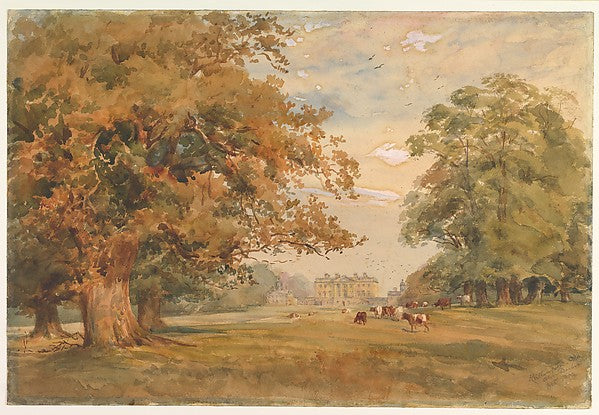 View of Kirtlington Park  Oxfordshire 1900-Susan Alice Dashwoo, Poster Print
