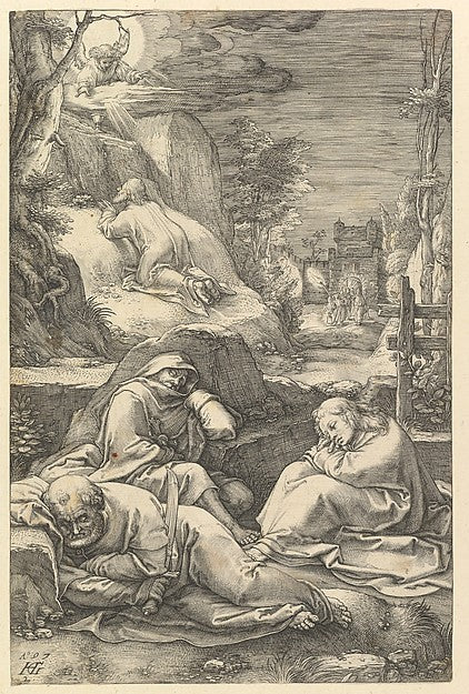The Agony in the Garden  from The Passion of Christ 1597-Hendr,  Poster Print