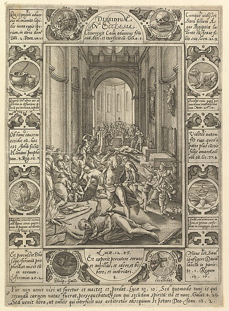 Dissidium In Ecclesia  from Allegories of the Christian Faith ,  Poster Print