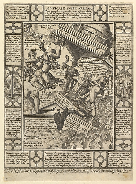 Aedificare Super Arenam  from Allegories of the Christian Fait,  Poster Print