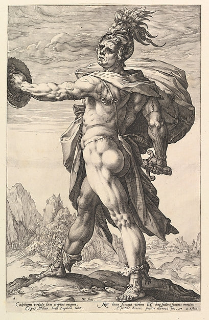 Calphurnius  from the series The Roman Heroes 1586-Hendrick Go, Poster Print