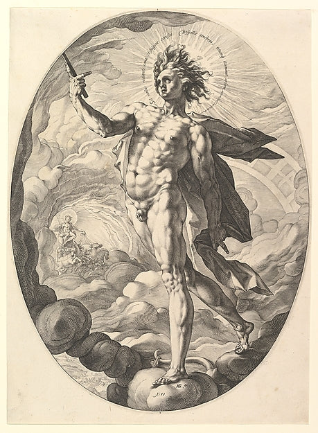 Apollo 1588-Hendrick Goltzius,16x12"(A3) Poster